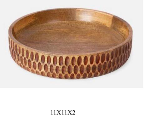 Cutlery wooden bowl and spoon set